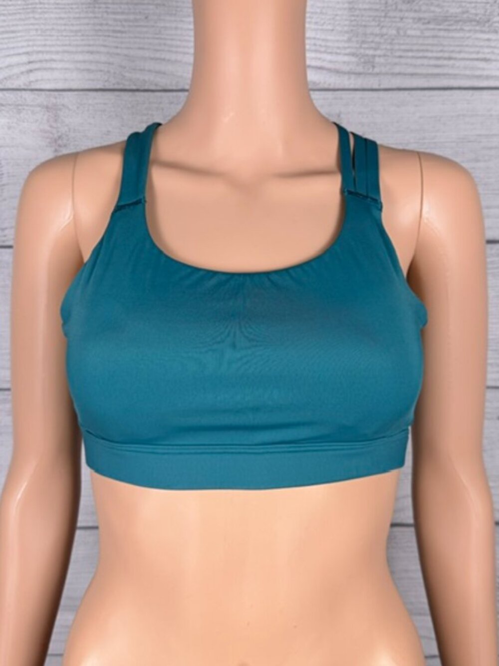 💚Athleta Train Free Sports Bra Deep Teal A-C Medium Support Size M